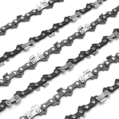 Tsikuxm Kettensägenkettenketten-Kette, Sägekette Edelstahl-Halbmeißelkette 3/8 Zoll-Kettennummer ist 57… – Bild 6