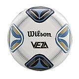 Wilson Veza Soccer Ball, Size 5, White/Blue