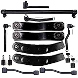 ASAPE 15 Pcs Suspension Kit - Fit 1999-2004 for Jeep Grand Cherokee - Front Lower Control Arm Upper Control Arm Inner Outer Tie Rod End Tie Rod Adjusting Sleeve Sway Bar Link Lower Upper Ball Joint