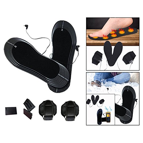 OFKPO Set de Plantillas Térmicas, Recargables Calefacción Plantillas Calientes, para Invierno Exterior Caza, Pesca, Senderismo, Camping, Montañismo