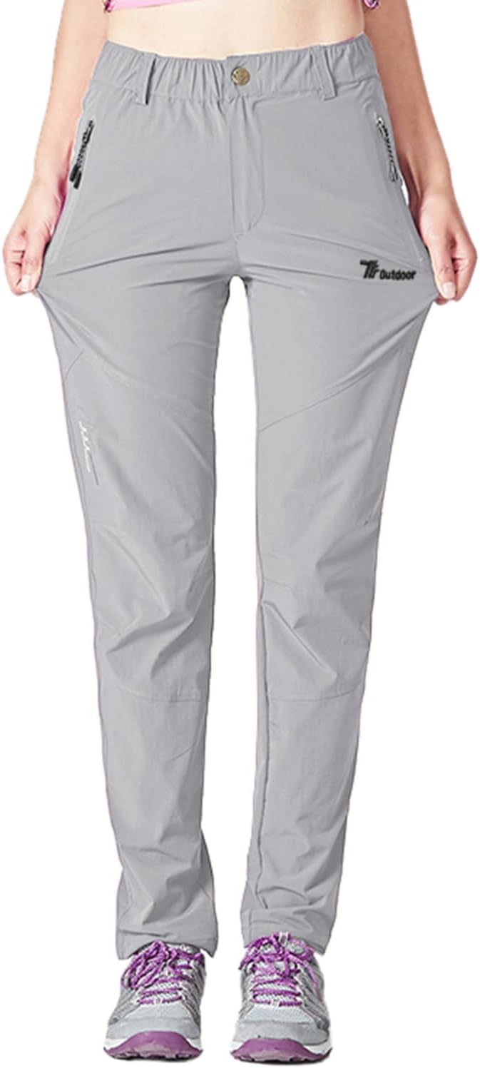 Gopune Women's Outdoor Hiking Pants Lightweight Quick Dry Water Resistant Mountain Trouser - Image 3