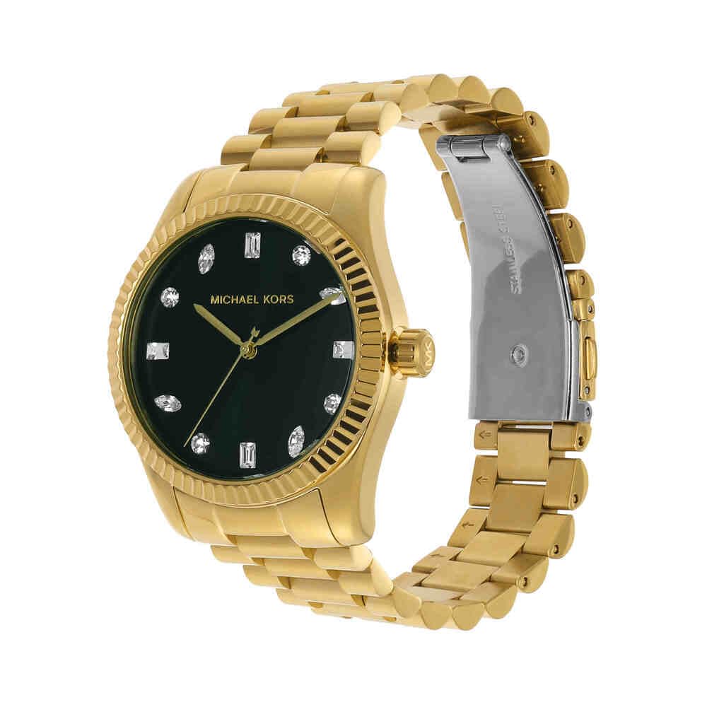 Michael Kors Reloj Lexington para Mujer, Movimiento de Cuarzo de Tres Agujas de 38 mm con Correa de Acero Inoxidable o Piel