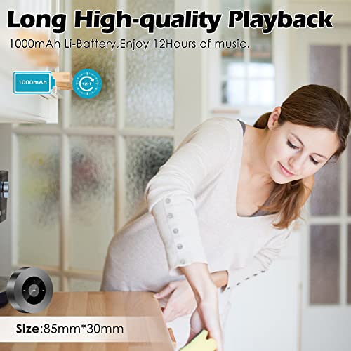Image of Portable Bluetooth Speaker / 3W HD Sound / 12-Hour Playtime / Bluetooth 5.0 / TF Card & Aux Support / Gray / Modern Style / 24-Month Warranty