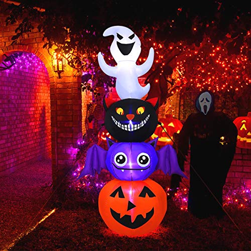 MAOYUE 6ft Halloween Decorations Outdoor Halloween Inflatables Ghost Inflatables Pumpkin Outdoor Halloween...
