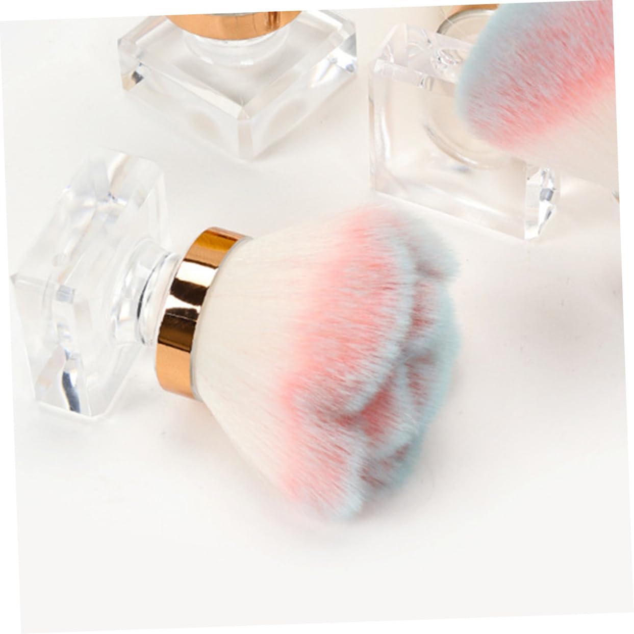 Mikinona Nail Cleaning Brush Makeup Brush Rose Powder Brush Fluffy Foundation Applicator Cosmetic Supply