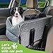 Pet Safety Booster Seat, Center Console Car Seat for Small Dogs Cats, Puppy Armrest Booster Seat, Pet Washable Travel Armrests Bed Bag, Removable Dog Car Seat for Small Pets Up to 10 Lbs