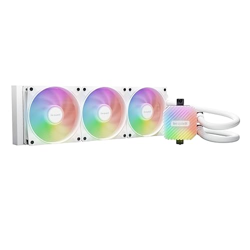 be quiet! Light Loop 360mm | All in One Water Cooling System | Quiet CPU Cooler | ARGB CPU Cooling Block | Customizable ARGB with Hub | White | BW023