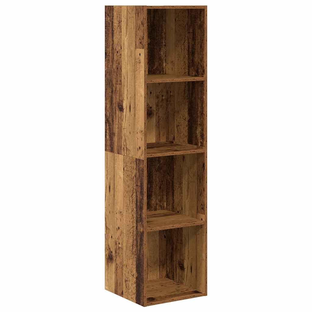 Set 3 Mobili TV da Parete Legno Ingegnerizzato Legno Vecchio | Consolle sospesa salvaspazio per soggiorno con 10 scomparti interni, ideale per riordinare console e accessori.
