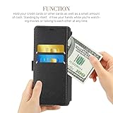 ELESNOW Case iPhone 13, with Card Holder PU Leather Wallet Flip Stand Phone Case Cover [Full Lens Protection] [Magnetic Closure] Compatible with Apple iPhone 13 (Black) - Image 7