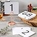 Toncoo 50Pcs Table Numbers 1-50, 3.7x4 Inch Plastic Table Numbers, Double Sided Table Number Cards - for Wedding Reception Restaurant Table Numbers Place Cards, White