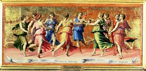 La Danza de las Musas Baldassarre Peruzzi lienzo cuadro pintura murales decoraciones hogar 60x90