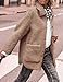 PRETTYGARDEN Women's Winter Faux Fur Coats Long Sleeve Lapel Button Down Pockets Fleece Sherpa Jacket Casual Trendy Outerwear (Camel,Medium)