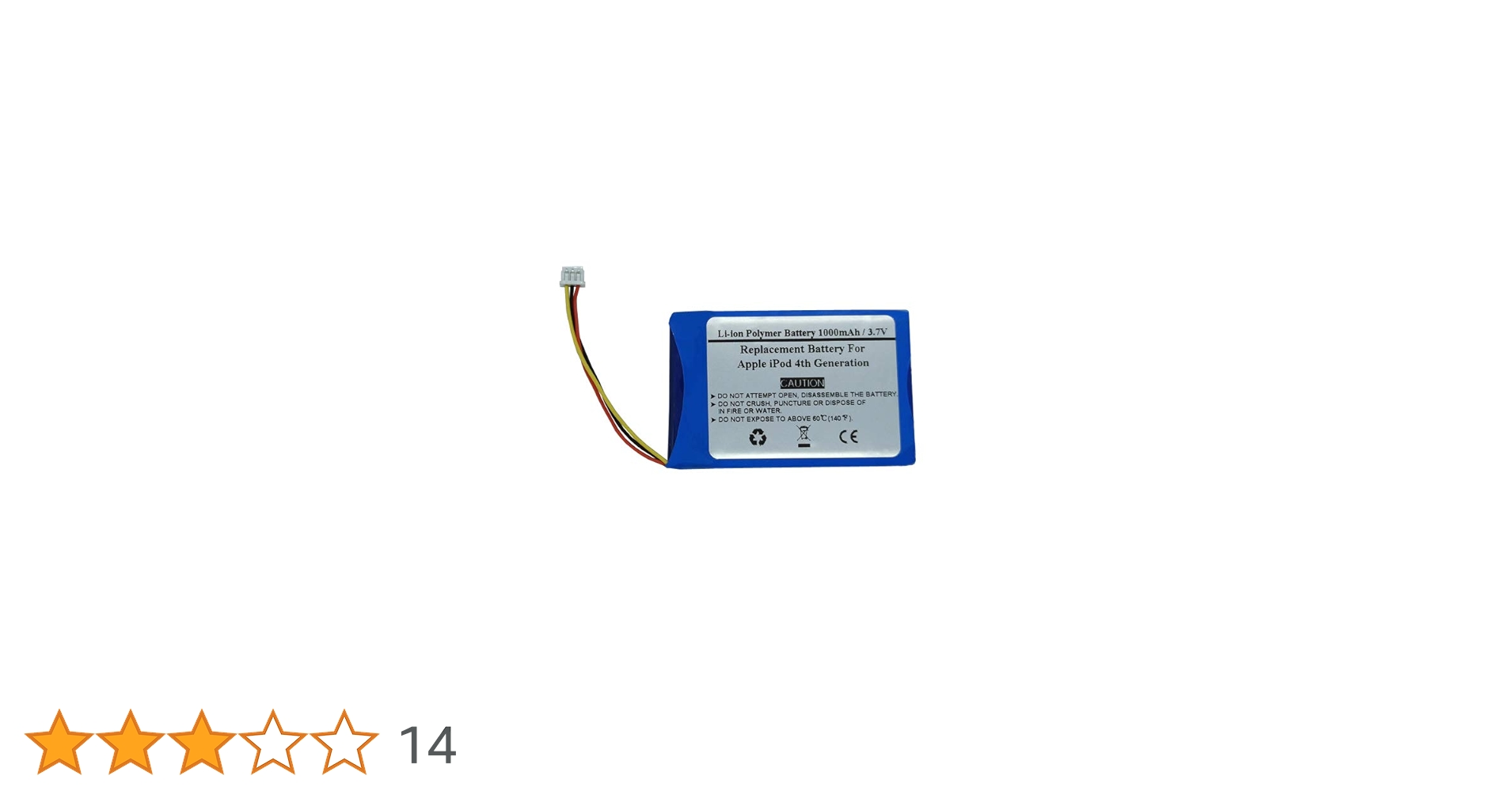 Amazon.co.jp: Apple iPod第4世代用3.7V1000mAh交換用バッテリー、616