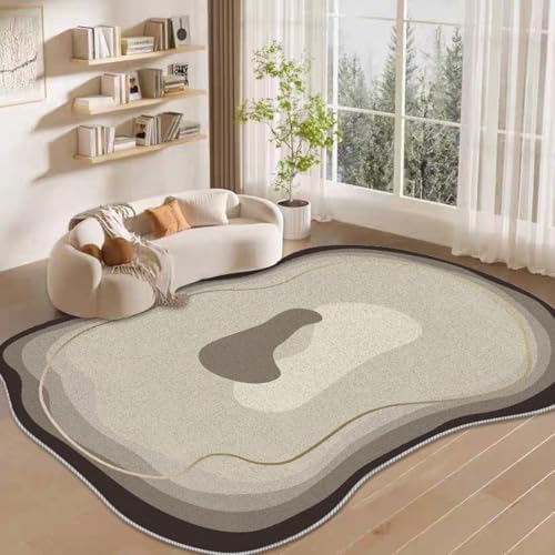 ���_���Ő􂦂�G���A���O - �_�炩���t�F�C�N�E�[���f�ނŁA���r���O���[���A�_�C�j���O���[���A�Q���̑����ɍœK - �s�K���Ȍ` - �O���[ (160x230cm) �ƒ�p�J�[�y�b�g