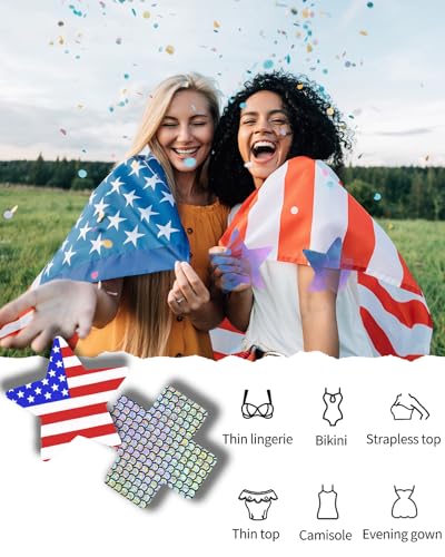Image of CICKEE 15 Pairs Pasties Rave | Self-Adhesive Nipple Covers Pack Breast Petals Sticky Pasty Nipple Stickers
