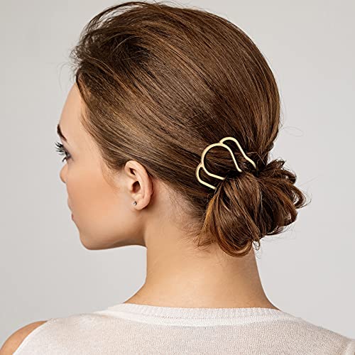 image for Chuangdi 8 Pieces 87 mm Hair Fork Clip Hair Stick Hair Side Comb Hairp