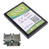 JAGTRADE 2 Port SDHC for MMC for RAID to SATA Adapter Converter with Enclosure for Case for Any Capacity Card Easy to