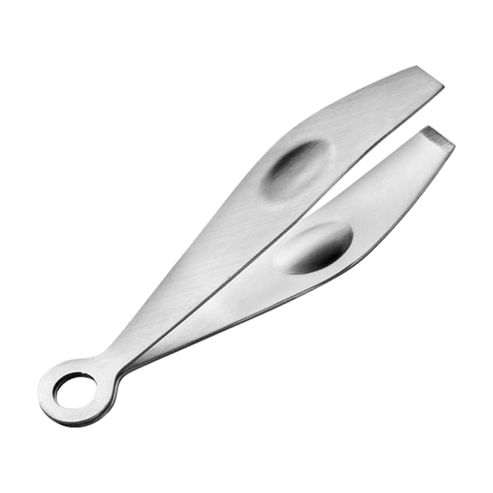 PIXZCSA Ergonomically Built Bone Tweezers Fish Bone Tweezers Stainless Steel Solutions Effortlessly Peel Garlic Skin with Ease Fish Stainless Steel Tweezer, Style A