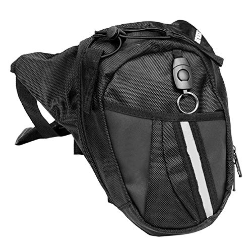 Lorenlli Multifuncional Impermeable Nylon Pierna Bolsa de Motocicleta Fanny Pack para Acampar Militar Ciclismo Teléfono Móvil Bolso Bolsa de Viaje
