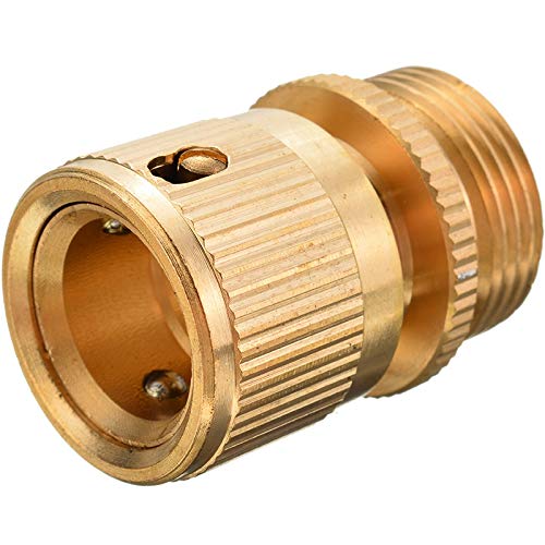 Connettori per Tubi Flessibili 2PC Ottone 3/4 di Pollice Tubo Rubinetto connettore rapido Filettatura Femmina Adattatore Garden Watering Connettori Hose Fitting .per casa, Giardino, Parco