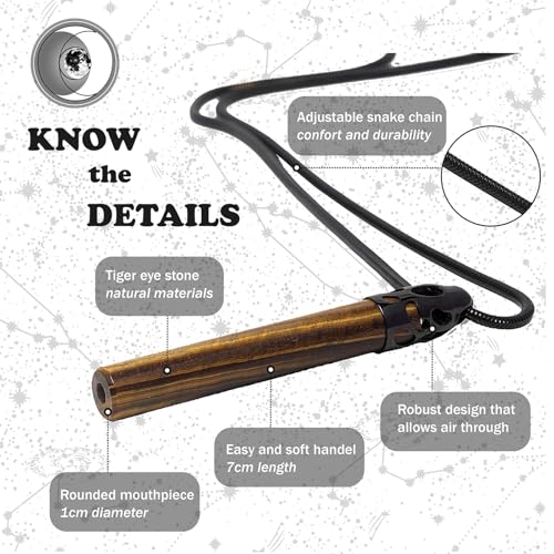 Moonet Breathing Necklace for Anxiety - Gemstone Necklace, Anxiety Necklace, The Calm Necklace, Meditation Necklace, Mindful Breathing Necklace, Anxiety Relief Necklace, Anxiety Necklace Breathing2