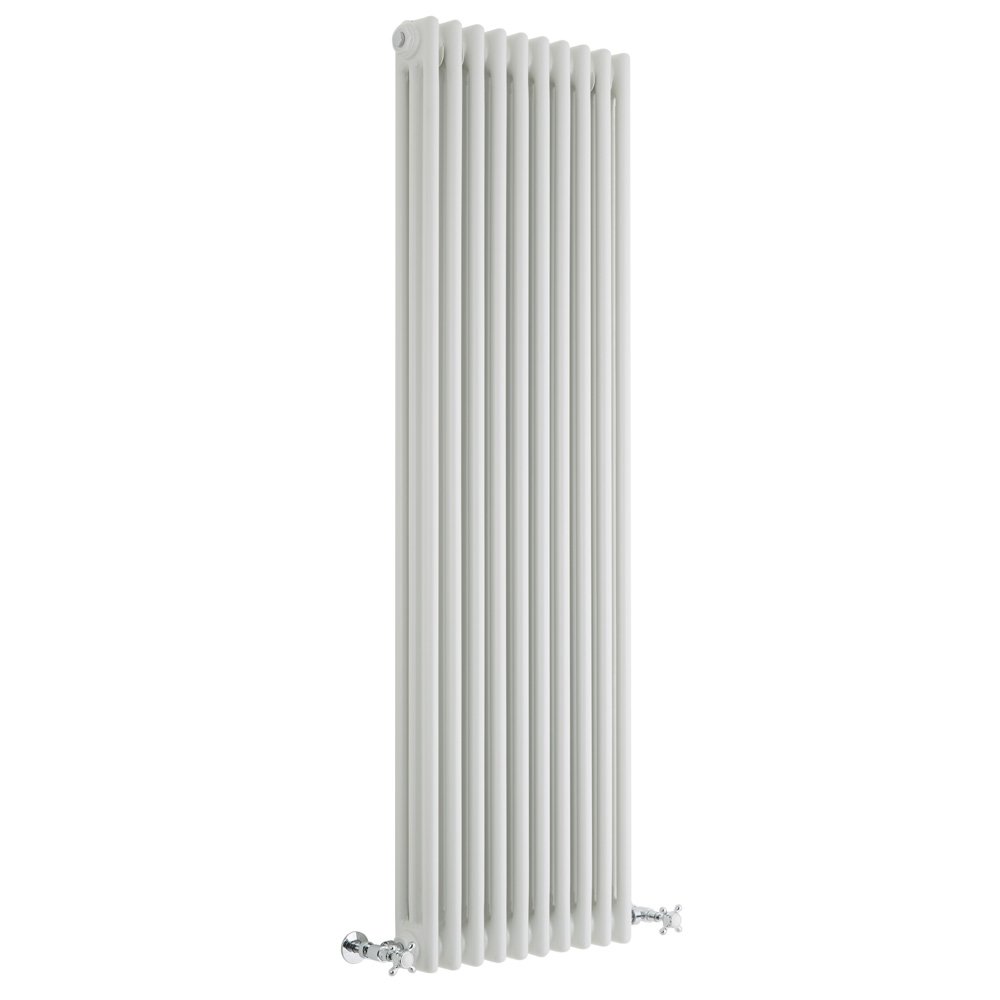 Milano White Windsor Cast Iron Style Vertical Triple Column Radiator - 1500Mm X 470Mm