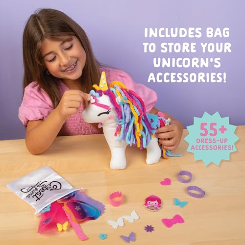 Craft- Tastic - Make a Friend Unicorn - Mini Sewing Kit, Arts and Crafts, Kids Crafts, Craft Kit Makes 1 Easy-to-Sew Stuffie with Accessories, Bonus Travel Tote Included Ages 6+ by Craft-tastic - Image 6