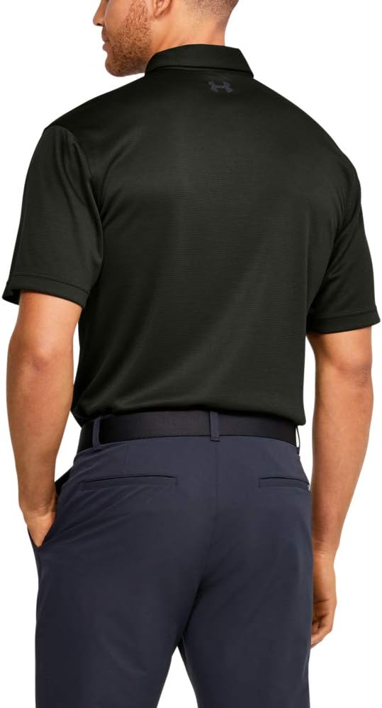 Under Armour Men's Tech Golf Polo Small Artillery Green (358)/Black