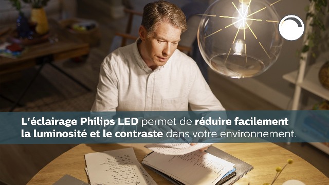 Philips LED Classic E27 WarmGlow 60W - Ampoule Dimmable Blanc Chaud, Économique, Durée De Vie 10 Ans