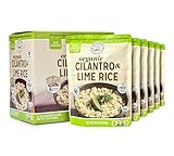 Ritika’s Global Grains Certified Organic Cilantro Lime Rice, Ready in 90 Seconds, 8.8 oz Pouches (6-Count Pack)