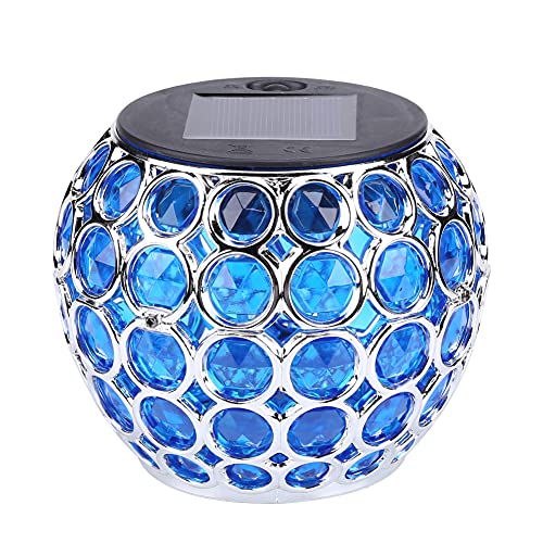 AMZLORD Lampada da giardino a forma di sfera a forma di LED a energia solare, imformeabile, for esterni, colore