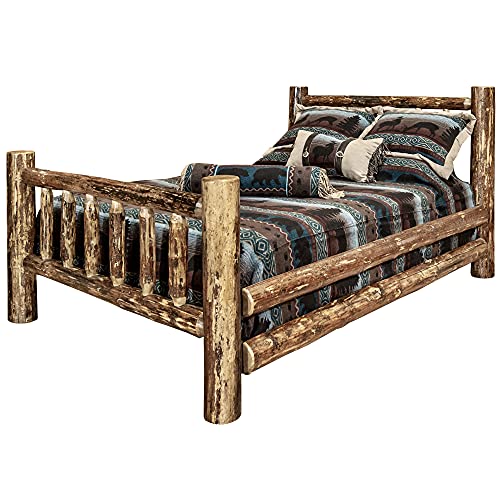 Montana-Woodworks-Glacier-Country-Collection-Bed-Sleigh-Queen-US-Standard-Stain-Clear-Lacquer-Finish Montana Woodworks Glacier Country Collection Bed Sleigh Queen US Standard Stain Clear Lacquer Finish