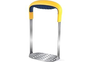 Potato Masher with Comfort Grip, Stainless Steel Potato Ricer and Vegetable Masher...