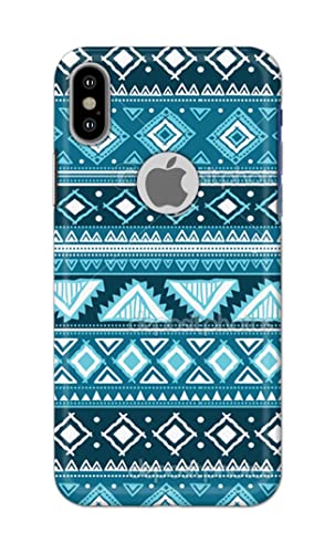 Image of PRINTFIDAA Coloured Tribal Pattern Hard Back Cover for Apple iPhone X Logo /iPhone 10 / iPhone Ten /iPhone Xs Logo Back Cover -(P6) KAT1008