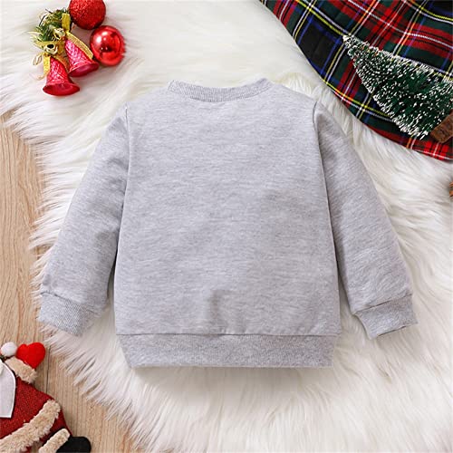 Xmas Kids Toddler Newborn Infant Baby Boys Girls Cartoon Letter Long Sleeve Sweatshirt Tops Christmas Outfit Kids Sweatshirt2