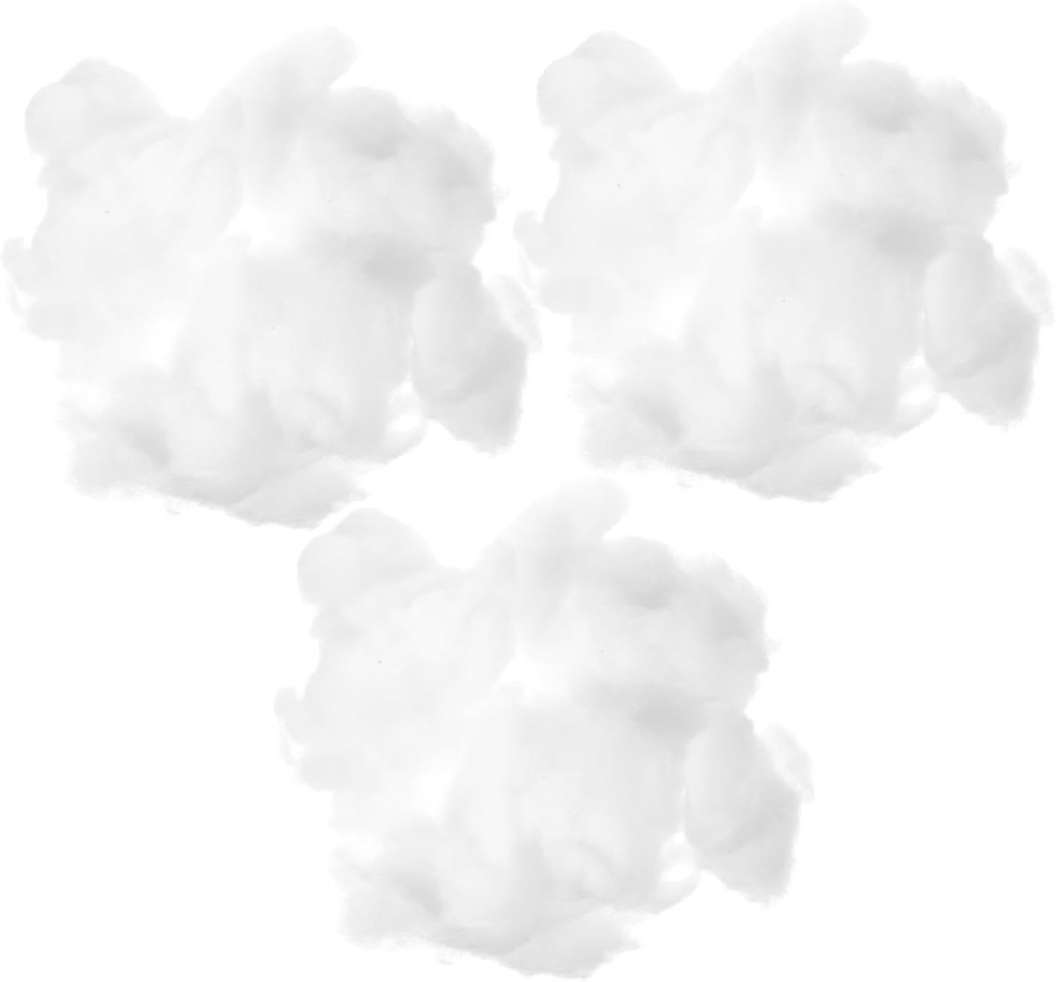 Cabilock 3pcs Artificial Snow for Christmas Decor Fluffy Fake Snow for Holiday Decorations for Crafting Party Use Lightweight Soft Material for Village Displays