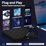 8-in-1 External CD DVD Drive for Laptop USB 3.0 Type-C Slim Portable Player CD DVD RW Burner Writer Reader with SD/TF Slot & 4 USB Ports, Optical Disk Drive for Windows11/10/Mac OS/Macbook/Vista/Linux - Image 5