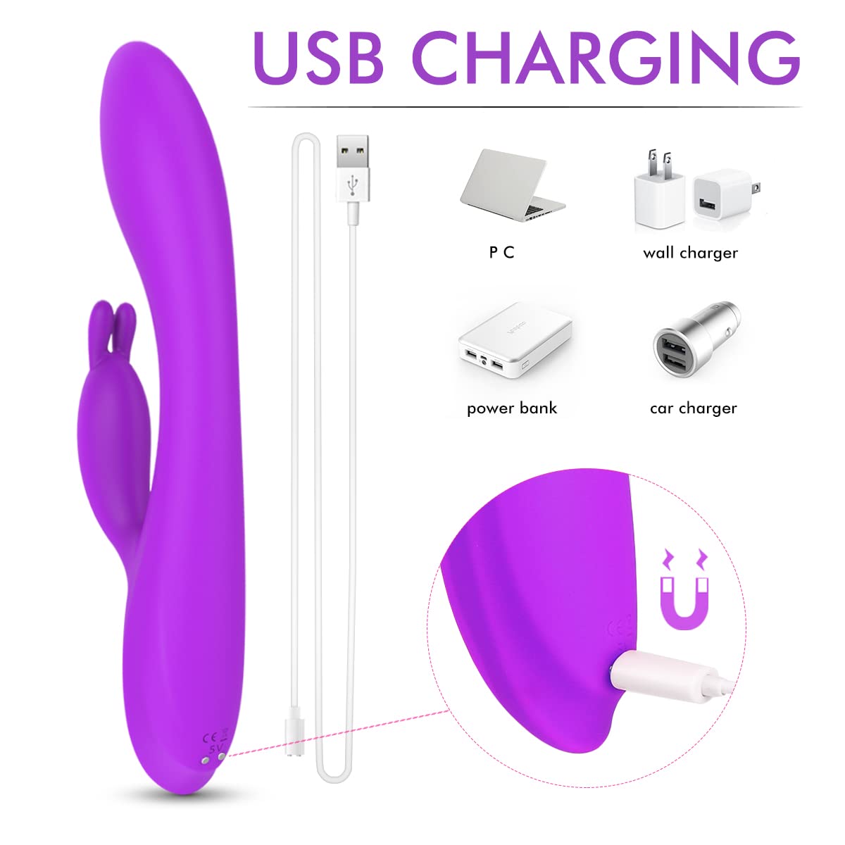 thor rabbit fingering g spot vibrator G-Spot Rabbit Vibrator main image 0