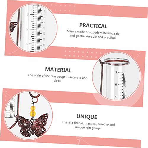 Amosfun 1Stk Regenmesser Regen Me? Statuen im Freien messbecher gartenwerkzeuge weihnachtsdeko aussen Weihnachten deko Rasen Niederschlagsmesser Werkzeug zur Gartenverwaltung Anzahl Glas – Bild 4