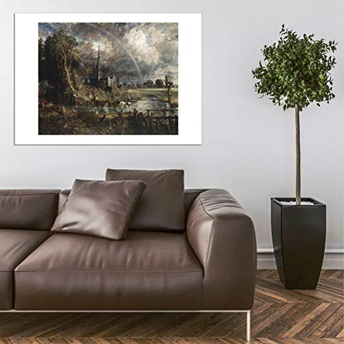 Affiche encadrée John Constable Salisbury Cathédrale Storm format grand mat - 5