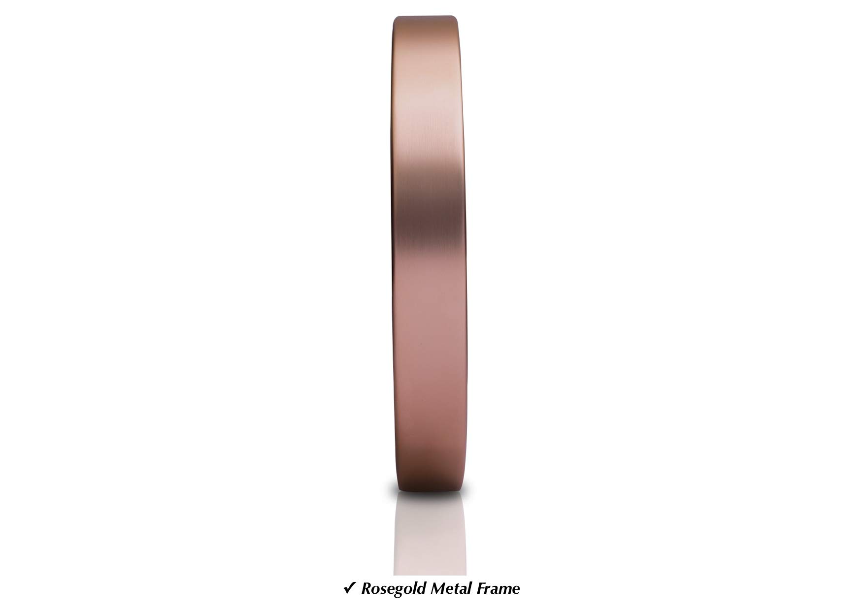 HARRIS & CO. CLOCKMASTERS Premium Analog Wall Clock 12 Inch (Rosegold, with Glass, Metal Frame)(Silent Sweep Noiseless Technology) Model-Baker Street 2
