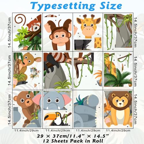 Vinilos de Animales de Jungla para Decoración de Pared miniatura 7