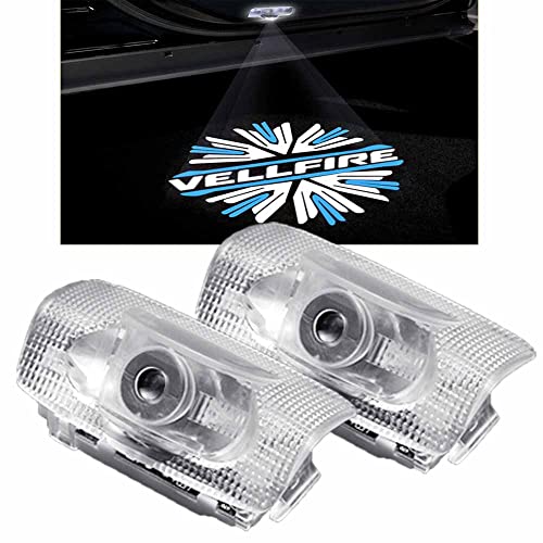 Ltsplay 20系ヴェルファイア カーテシ カーテシライト ドアウェルカムライト カーテシランプ LEDロゴ投影 ヴェルファイア 30系 車用ドアランプ 角度調整機能付き 2個セット for Vellfire D