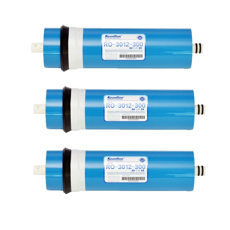 Membrana RO-3012-300 GPD ad alte prestazioni - serie residenziale - per impianti ad osmosi 3 PEZZI
