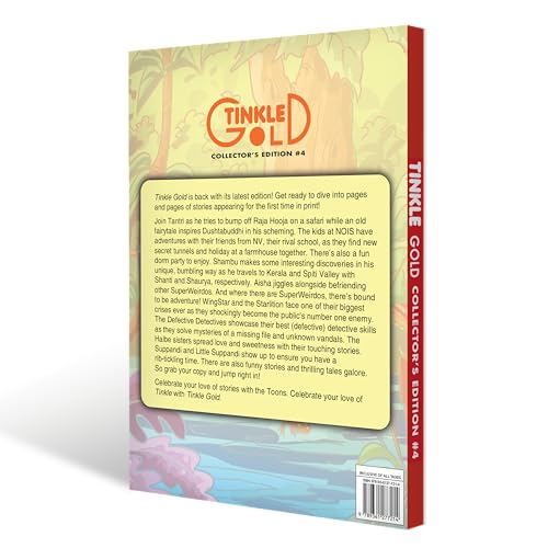 Image of Tinkle Gold 4 | Classic Indian Comics for Kids | Story Books for Ages 5-10 | Fun and Educational | Bestselling Gift for Children | Tinkle Collection