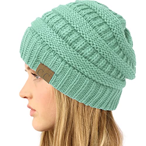 Image of Hatsandscarf CC Exclusives Solid Color Beanie Tail Hat for Adult (MB-20A)