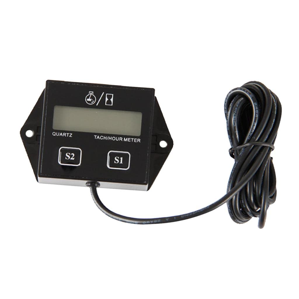 Tachometer Digital RPM Hour Tach Meter LCD Display for Bike Motorcycle Boat-image-7