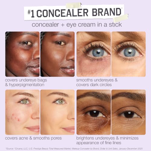 Image of tarte shape tape blur concealer stick - Full Coverage Crease-Proof Makeup, Diamond-Shaped Precision Tip for Instant Eye Lift Effect