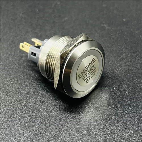Botón de arranque de acero inoxidable 22mm con iluminación LED de precisión 5