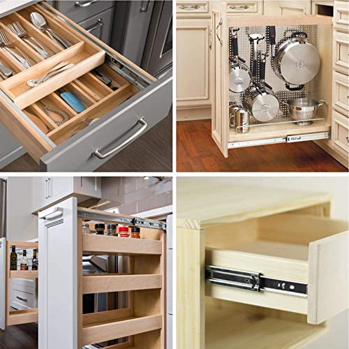 Image of LONTAN 6 Pairs Soft Close Drawer Slides 16 Inch Heavy Duty Cabinet Rails